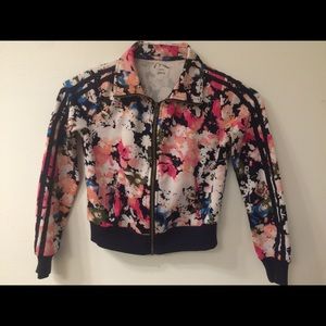 Girls 7/8 Floral Bomber jacket